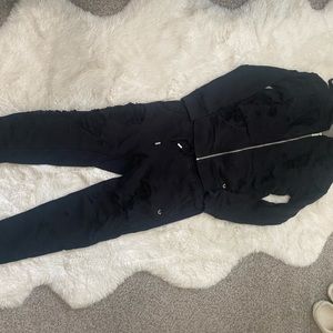 Womens Distressed true religion sweatsuit